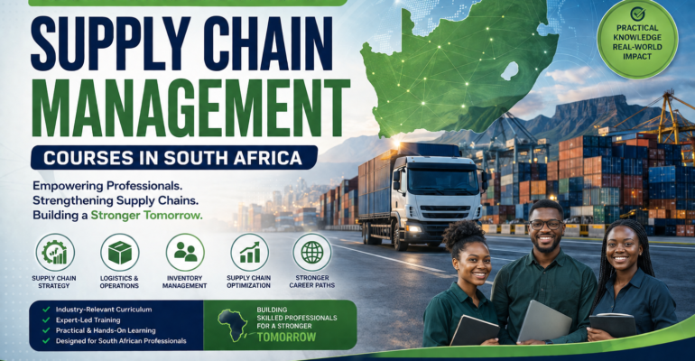 Supply chain management training advertisement