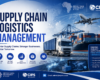 Logistics management promotional graphic.