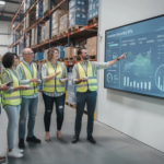 Team Analyzing Inventory Data On Screen