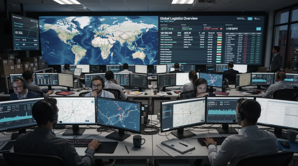 Studying Logistics In South Africa: Courses, Requirements And Careers 3 Busy Logistics Control Room With Monitors