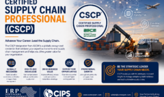 Supply chain professional certification advertisement