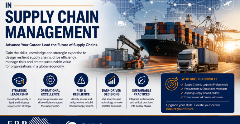 Supply chain management diploma advertisement